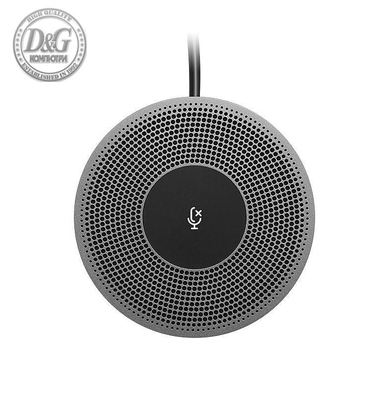 Logitech MeetUp Expansion Mic, Mute Button, Black