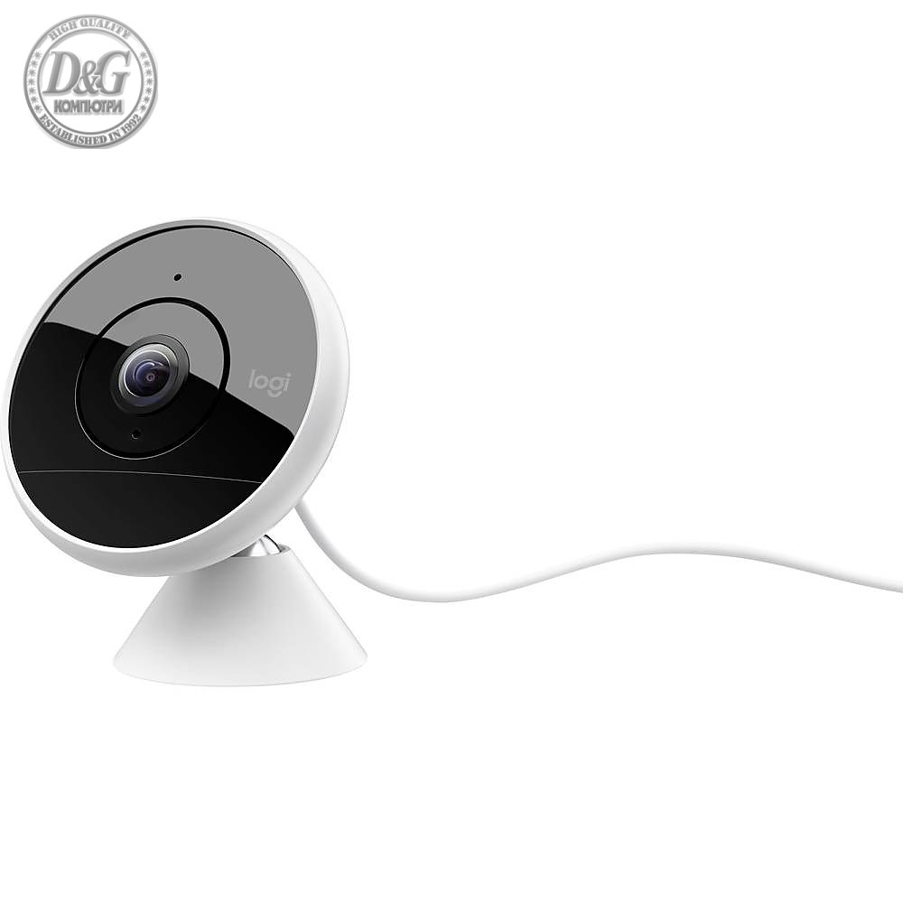 Logitech Circle 2 Wired indoor/outdoor security camera - White