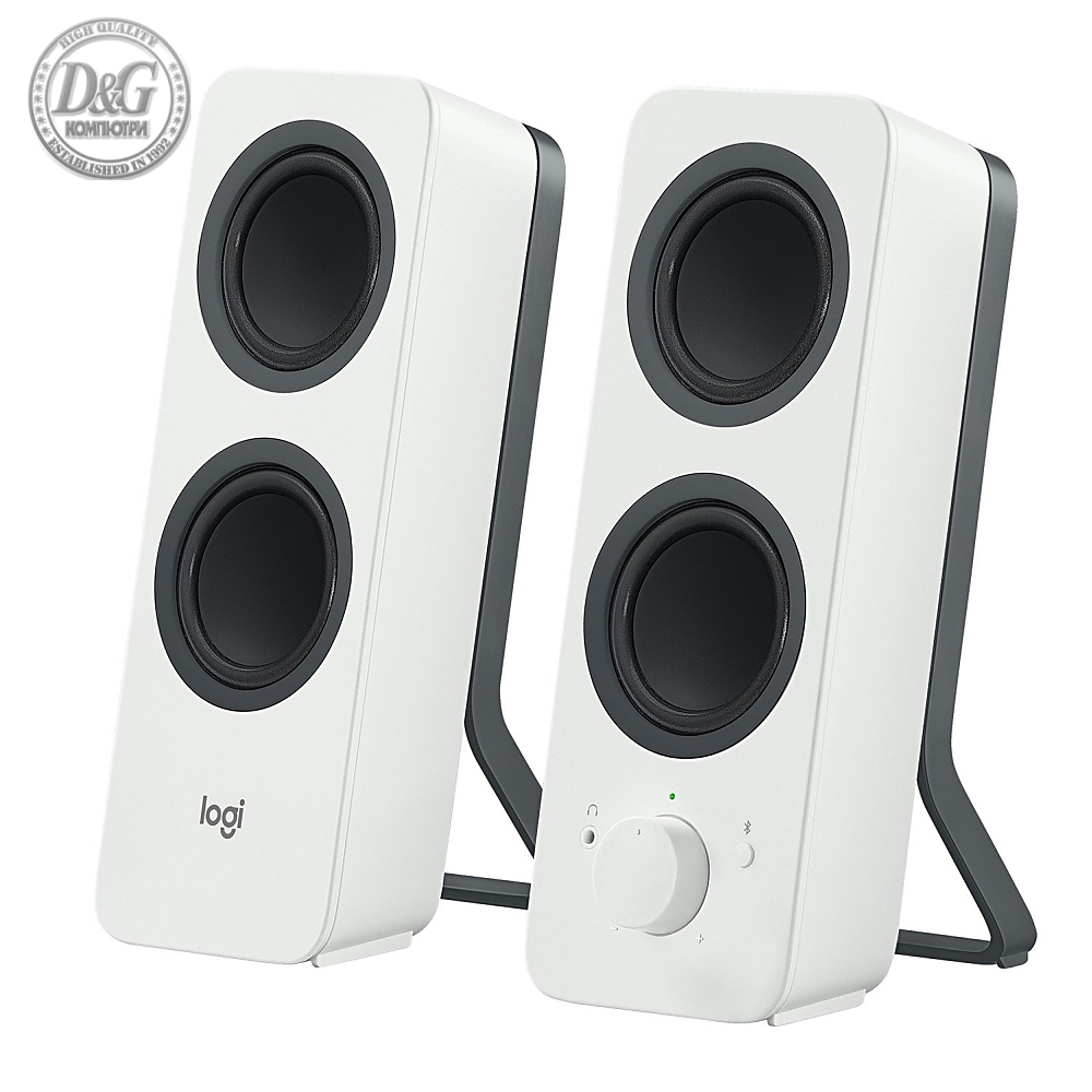 Logitech Z207 Bluetooth Computer Speakers - White