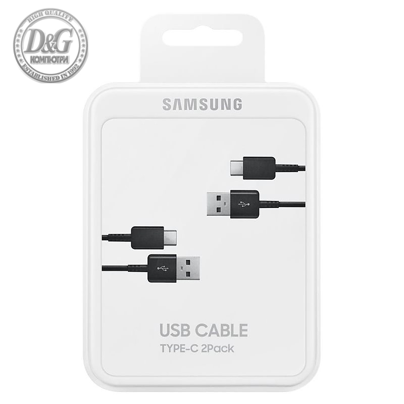 Samsung Cable USB-C to USB 2.0, 1.5m, 2pcs , Black