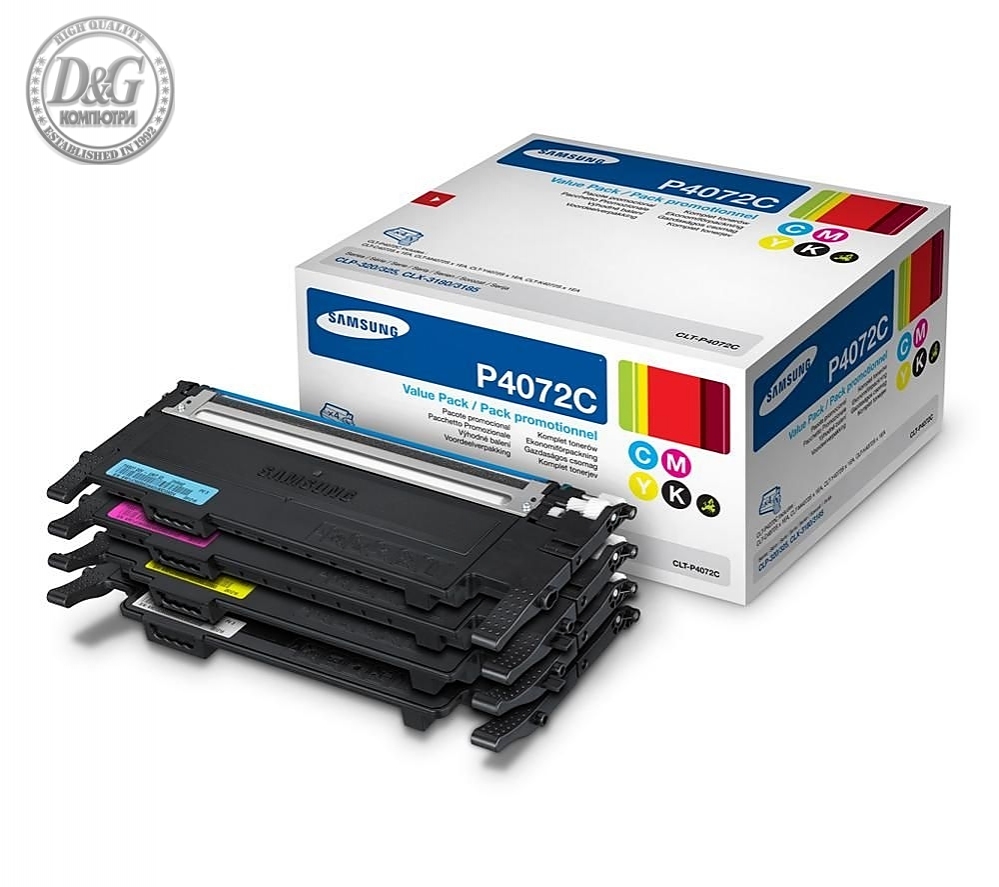 Samsung CLT-P4072C 4-pk CYMK Toner Crtg