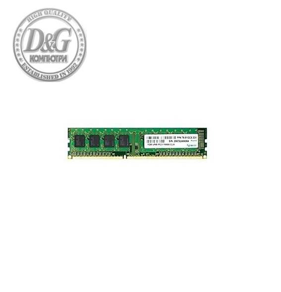 Apacer 4GB Desktop Memory - DDR3 DIMM PC10600 512x8 @ 1333MHz