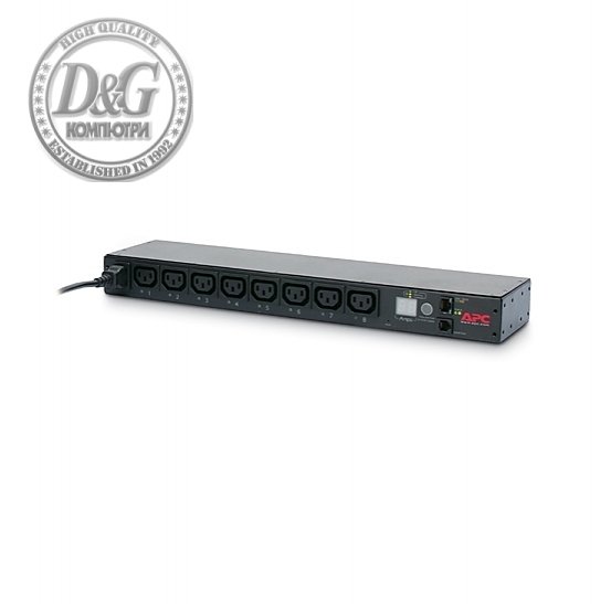 APC Rack PDU, Switched, 1U, 12A/208V, 10A/230V, (8)C13