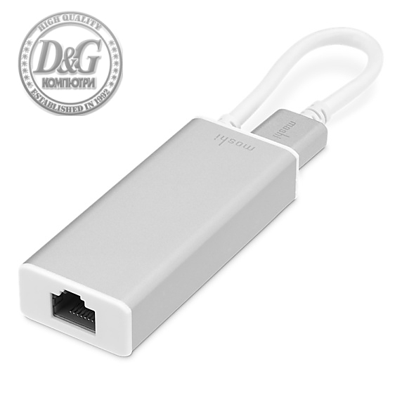 Moshi USB-C to Gigabit Ethernet Adapter - Silver