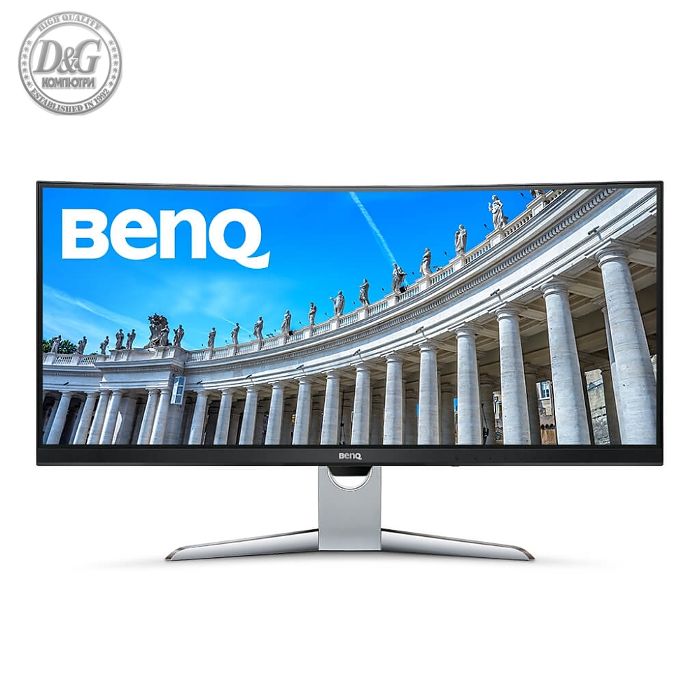 BenQ EX3501R, 35" VA, 100Hz, 4ms, 3440x1440, 21:9, 100% sRGB, Freesync, 1800R Curve, Flicker-free, LBL, B.I.+, 2500:1, DCR 20M:1, 8 bit, 300 cd/m2, USB Type-C, HDMI x2, DP, USB hub, Height Adj., Tilt, Gray