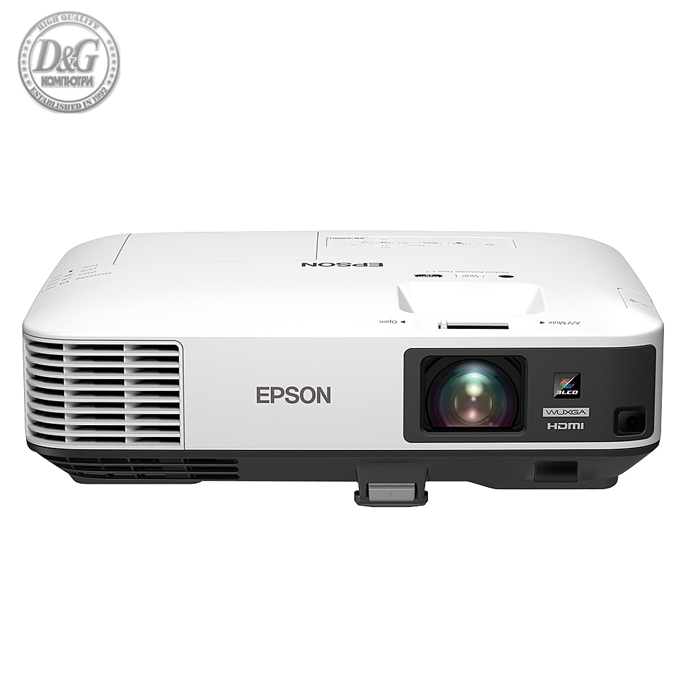 Epson EB-2250U, 3LCD, WUXGA (1920 x 1200), 16:10, 5 000 lumen, 15 000:1, Gigabit ethernet, WLAN (optional), VGA, HDMI (2x), 4.8 kg, 60 months/8 000h, lamp: 60 months/1 000h