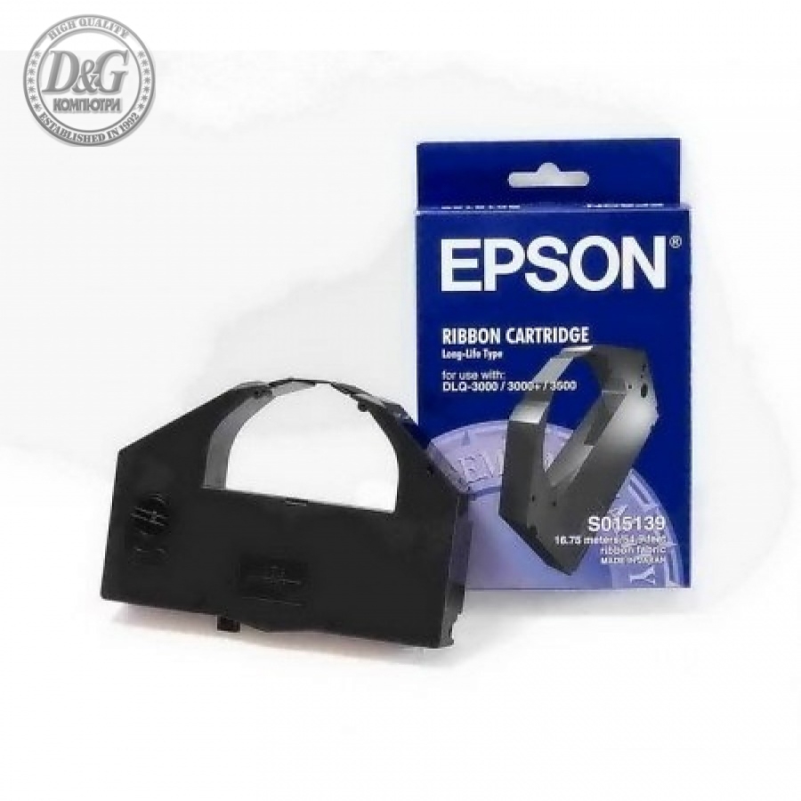 Epson Longlife Black Fabric Ribbon for DLQ-3000/DLQ-3000+/DLQ 3500