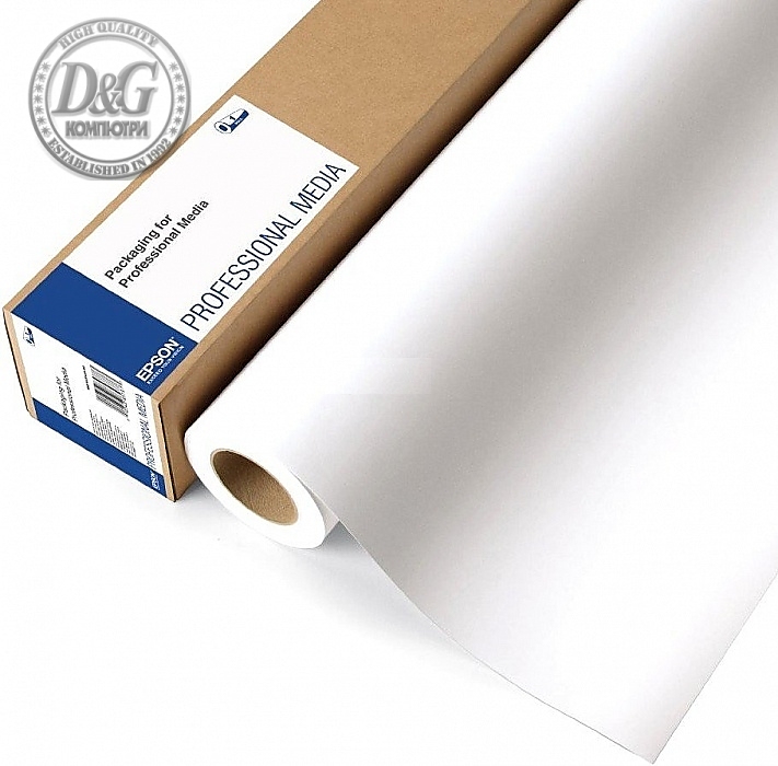 Epson Enhanced Adhesive Synthetic Paper Roll, 44" x 30.5 m, 135g/m2