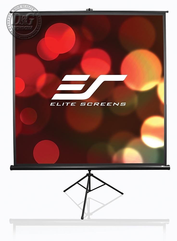 Elite Screen T84UWV1 Tripod, 84" (4:3), 170.2 x 127.0 cm, Black