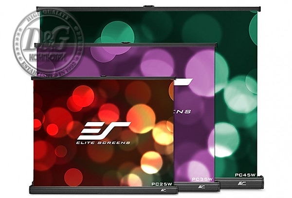 Elite Screen PC35W, 35" (4:3), 71.1 x 53.3 cm, Black