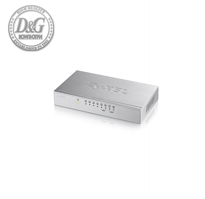 ZyXEL GS-108B v3, 8-port 10/100/1000Mbps Gigabit Ethernet switch, desktop, metal housing