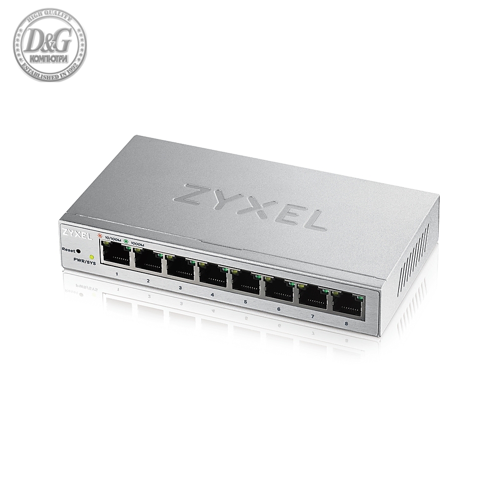 ZyXEL GS1200-8, 8 Port Gigabit web managed Switch