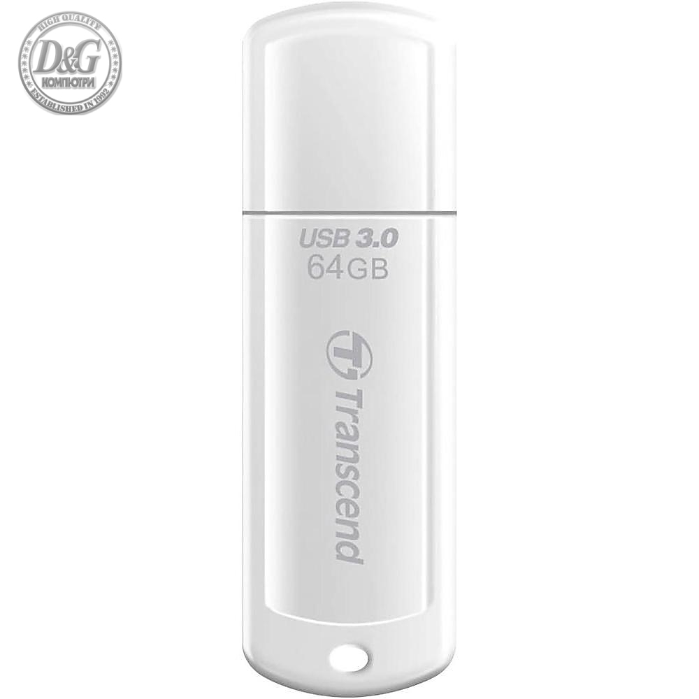 Transcend 64GB, USB3.1, Pen Drive, Classic, White