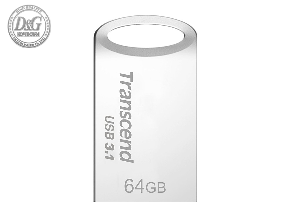 Transcend 64GB JETFLASH 710, USB 3.1, Silver Plating