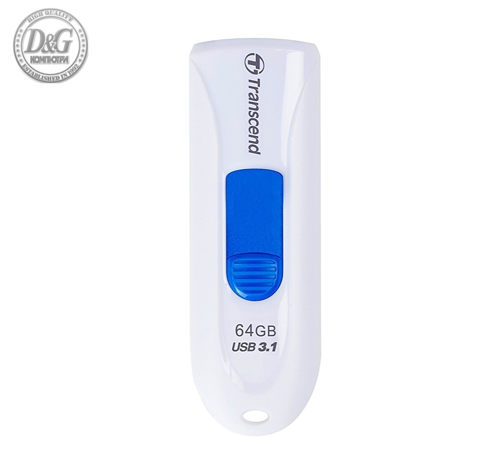 Transcend 64GB JETFLASH 790, USB 3.1, white