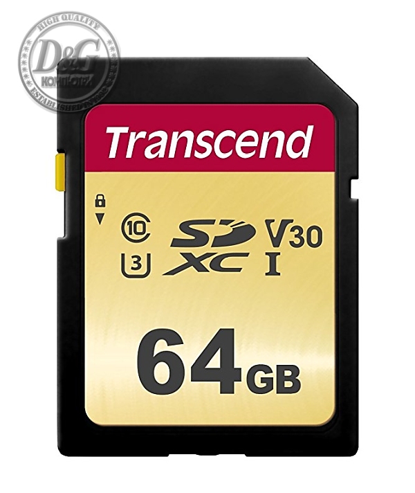 Transcend 64GB SD card UHS-I U3, MLC