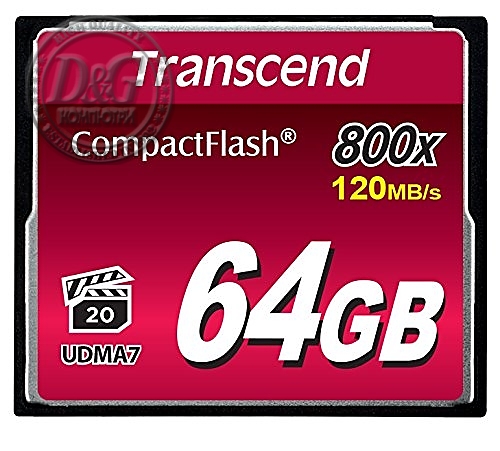 Transcend 64GB CF Card (800x)