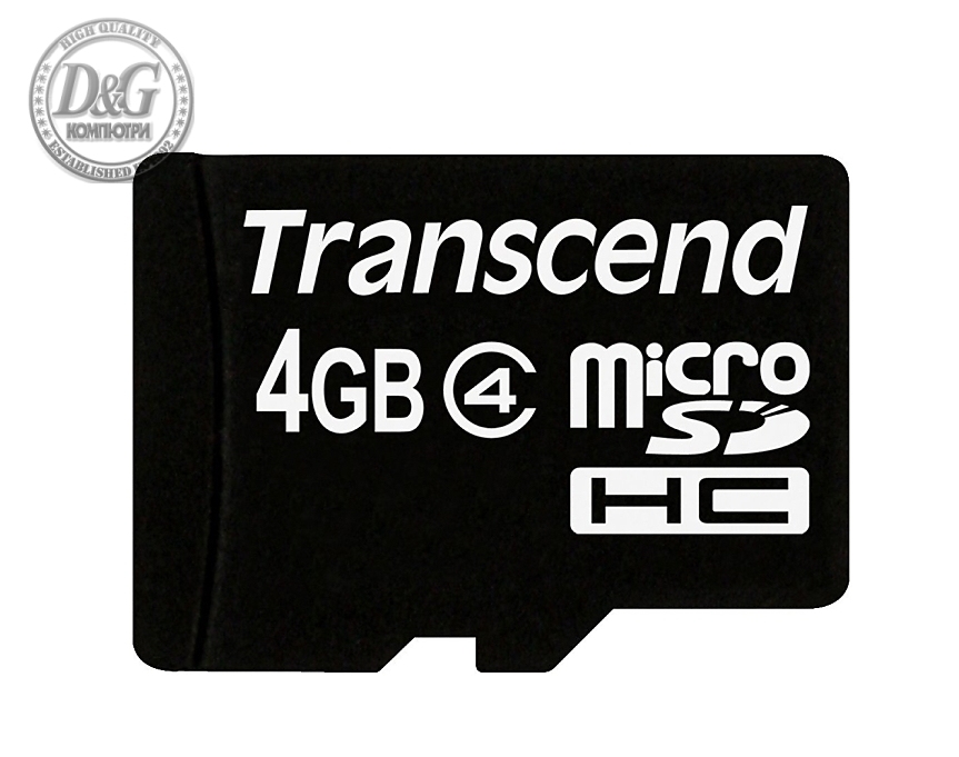 Transcend 4GB micro SDHC (with adapter, Class 4)