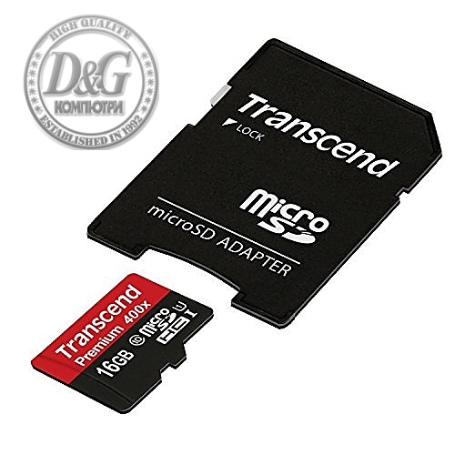 Transcend 16GB micro SDHC UHS-I Premium (with adapter, Class 10)