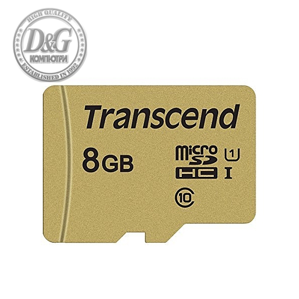 Transcend 8GB micro SD UHS-I U3 (with adapter), MLC