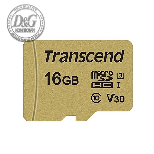 Transcend 16GB micro SD UHS-I U3 (with adapter), MLC