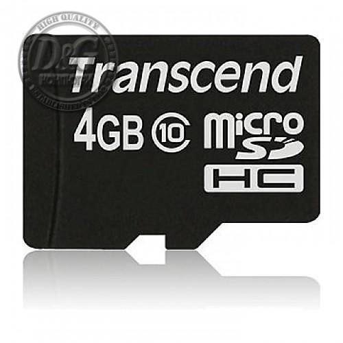 Transcend 4GB micro SDHC (No Box & Adapter, Class 10)