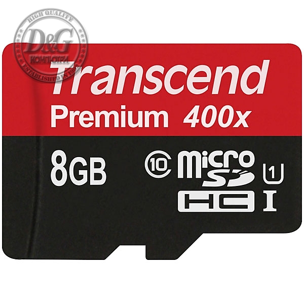 Transcend 8GB micro SDHC UHS-I Premium (No Box & Adapter, Class 10)