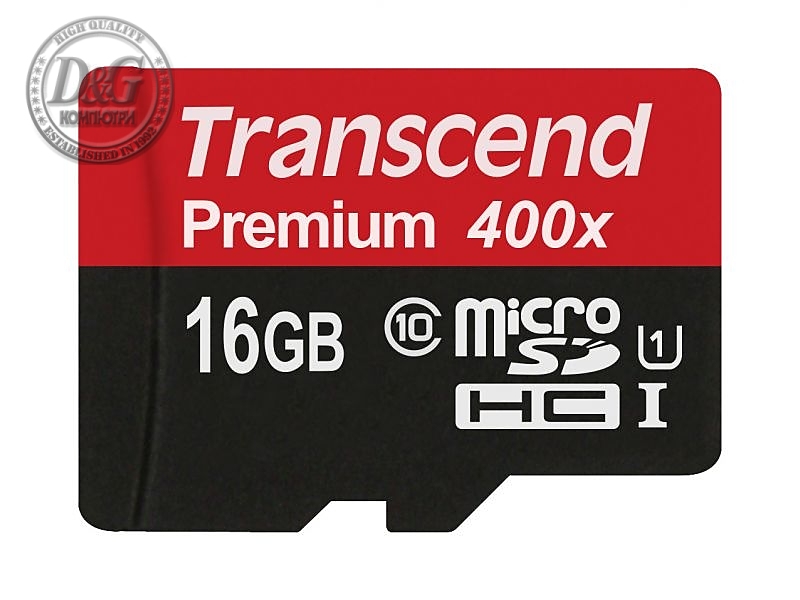 Transcend 16GB micro SDHC UHS-I Premium (No Box & Adapter, Class 10)