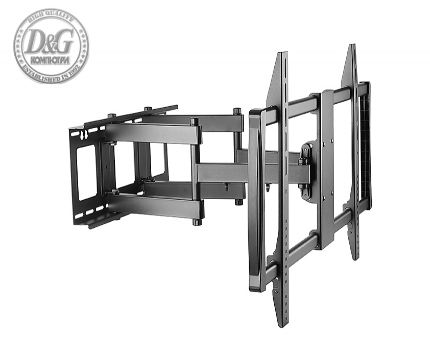 Sunne 60-100-EA TV Wall Mount, 60"-100", max 80kg, max VESA 900x200, Swivel -45/+45°, Tilt -15/+5 °