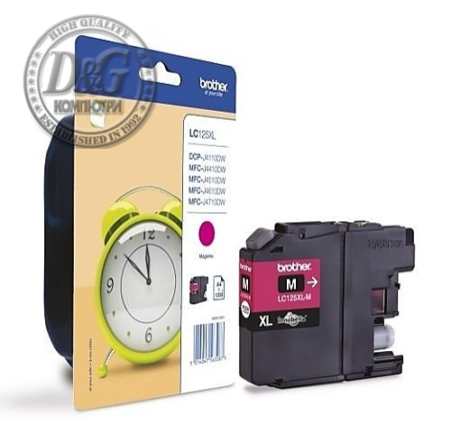 Brother LC-125 XL Magenta Ink Cartridge for MFC-J4510DW