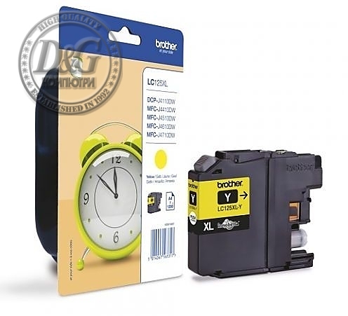 Brother LC-125 XL Yellow Ink Cartridge for MFC-J4510DW