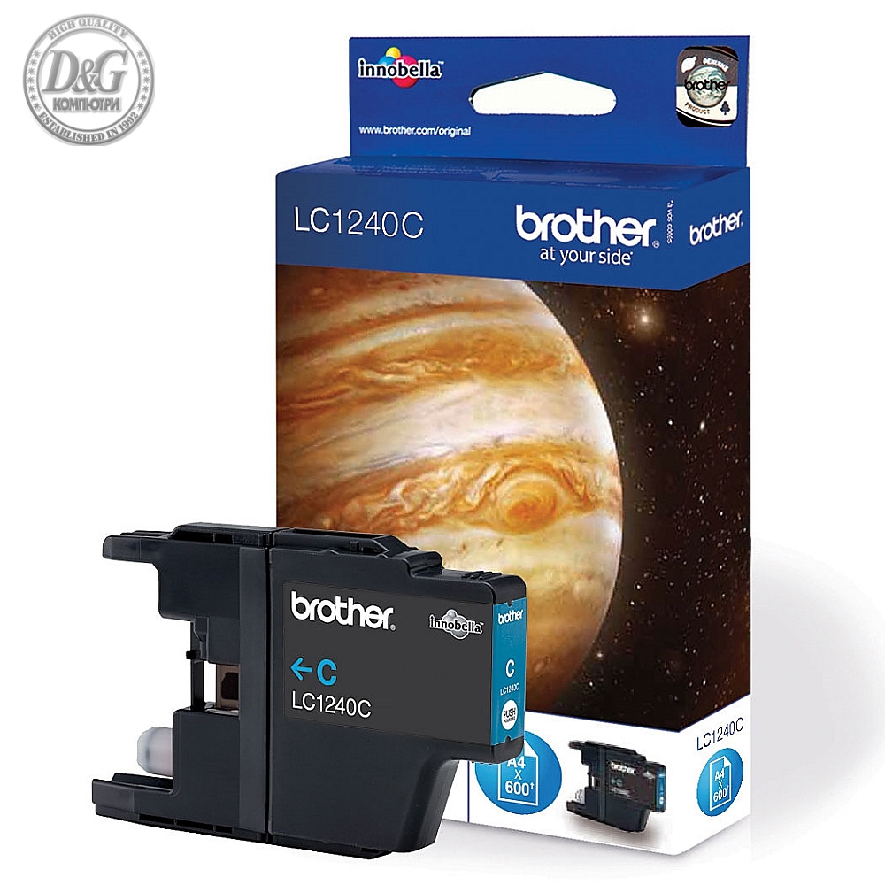 Brother LC-1240 Cyan Ink Cartridge for MFC-J6510/J6910