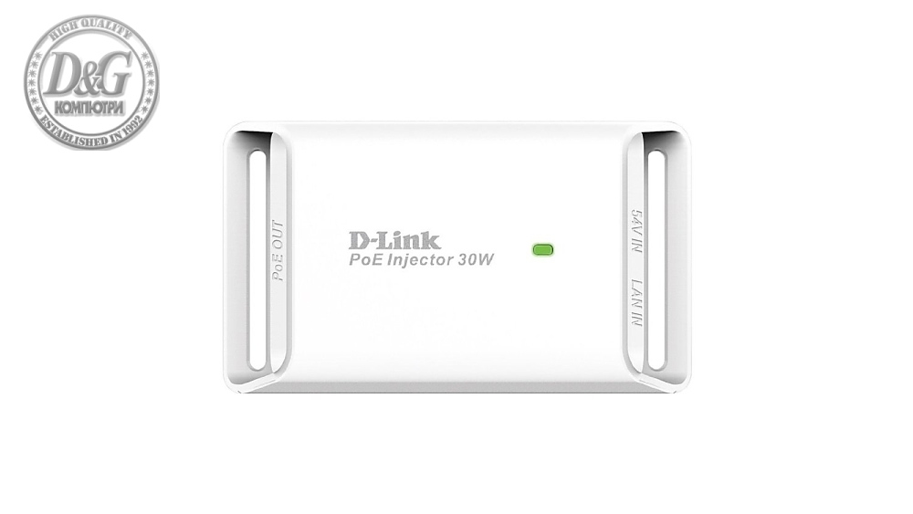 D-Link 1-Port Gigabit 30W PoE Injector