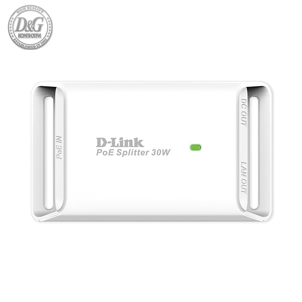 D-Link 1-Port Gigabit 30W PoE Splitter