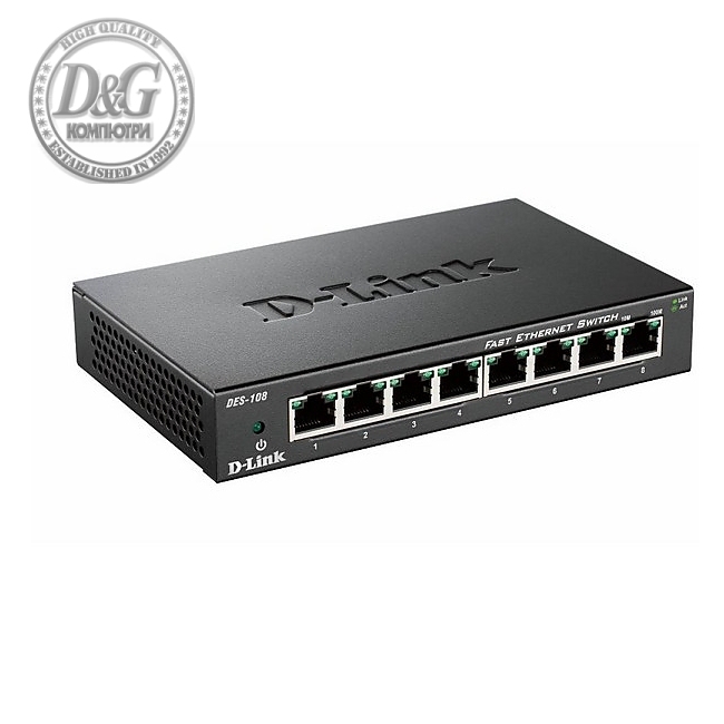 D-Link 8-port 10/100 Desktop Switch