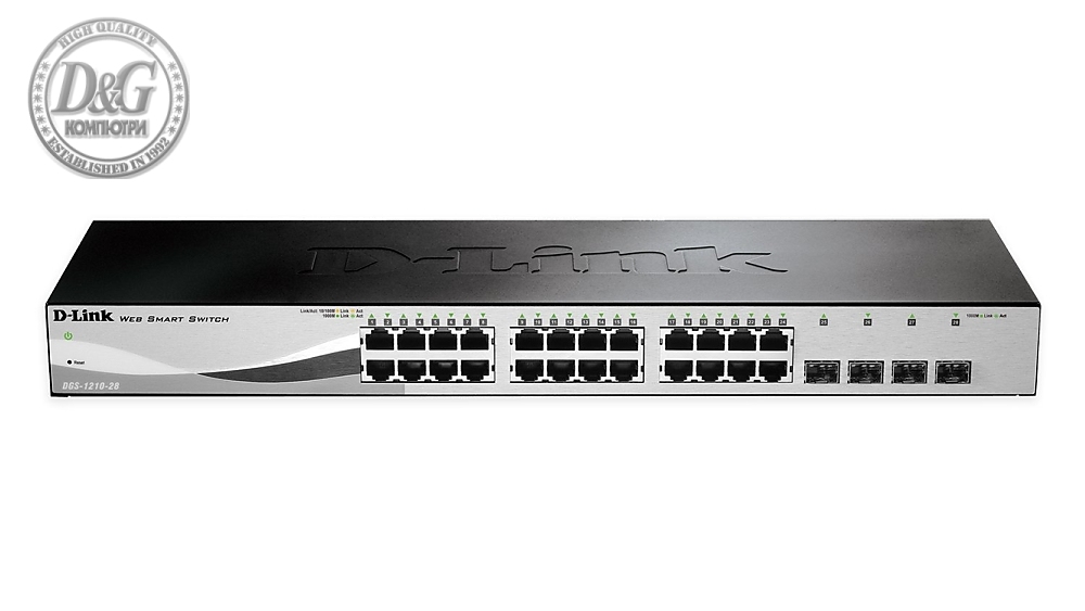 D-Link 24 10/100/1000 Base-T port with 4 x 1000Base-T /SFP ports