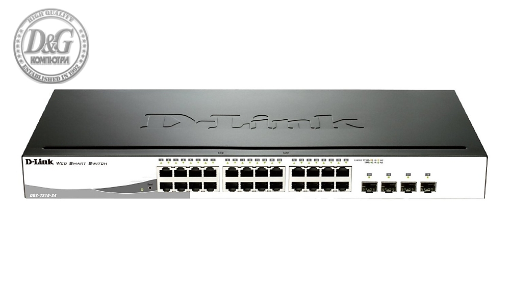 D-Link 24-port 10/100/1000 Gigabit Smart Switch + 4 SFP