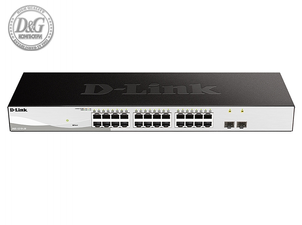 D-Link 26-Port Gigabit Smart Switch with 2 SFP ports