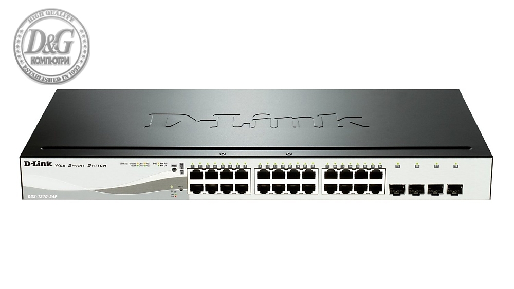 D-Link 24 PoE 10/100/1000 Base-T port + 4 SFP