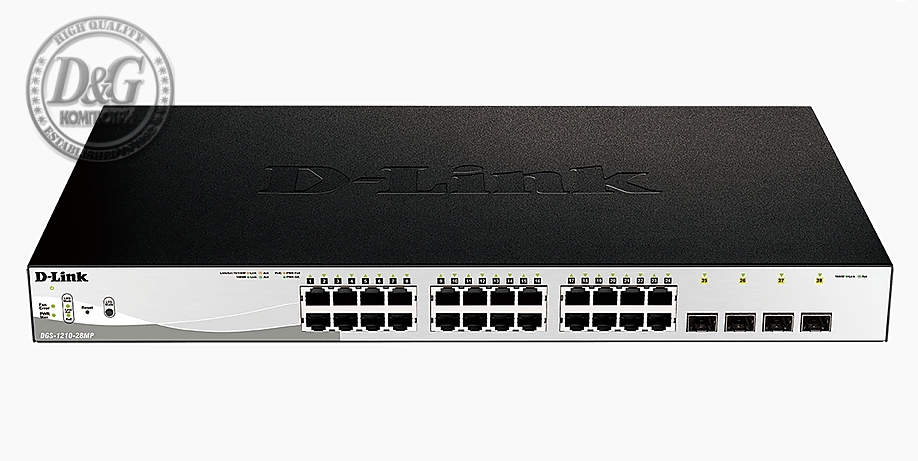 D-Link 28-Port Gigabit PoE+ Smart Switch including 4 SFP Ports