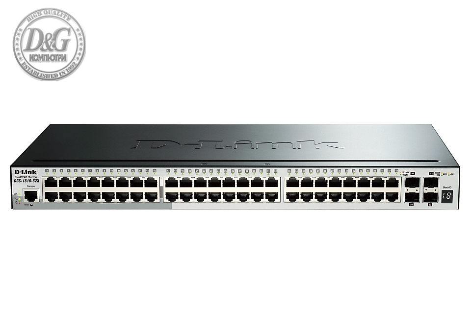 D-Link 52-Port Gigabit Stackable Smart Managed Switch including 4 10G SFP+