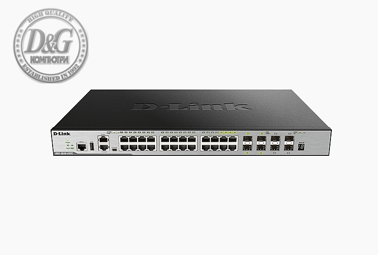 D-Link xStack 20-port GE and 4-port Combo 4-port Combo 1000BaseT/SFP plus 4 10GE SFP+