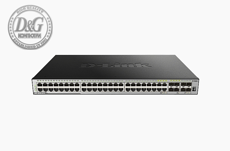 D-Link xStack 44-port GE and 4-port Combo 1000BaseT/SFP plus 4 10GE SFP+