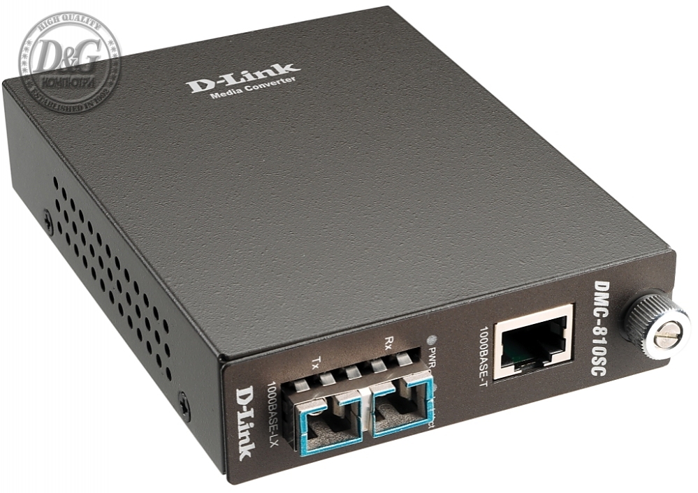 D-Link 1000BaseT to 1000BaseLX Singlemode Media Converter with SC Fiber Connector