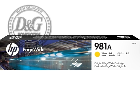 HP 981A Yellow Original PageWide Cartridge