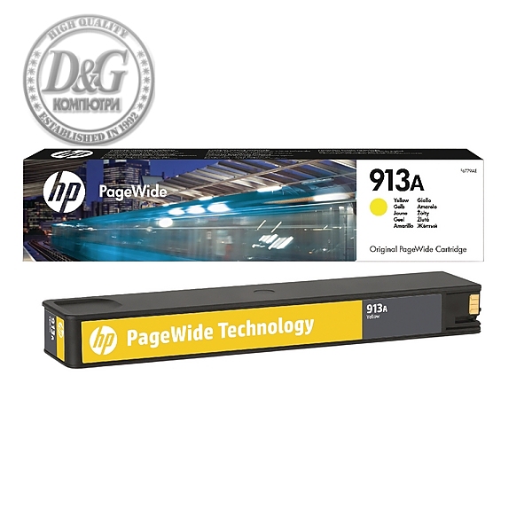 HP 913A Yellow Original PageWide Cartridge