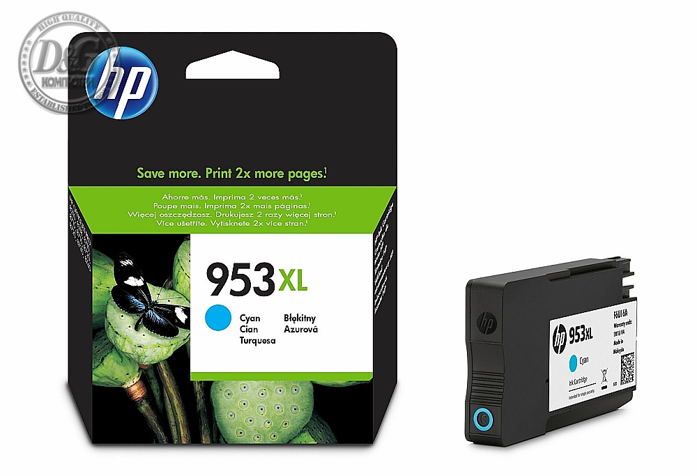 HP 953XL High Yield Cyan Original Ink Cartridge