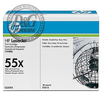 HP 55X Black LaserJet Toner Cartridge