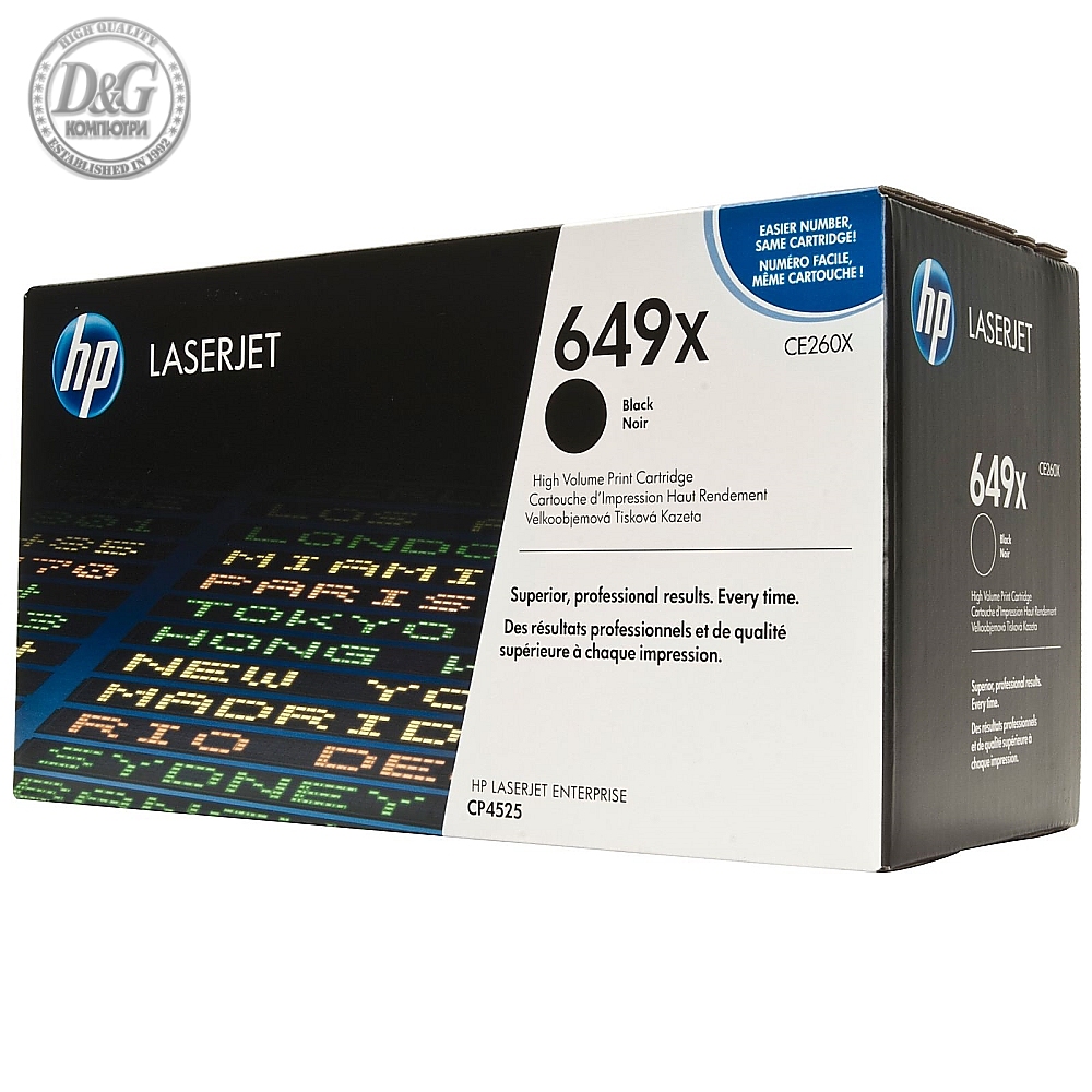 HP 649X Black LaserJet Toner Cartridge