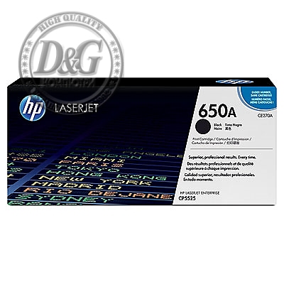 HP 650A Black LaserJet Toner Cartridge